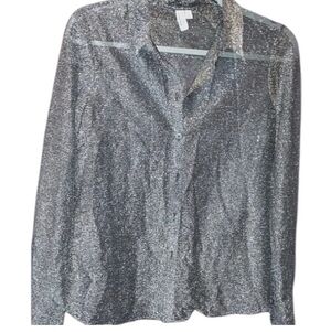 90s inspired sparkle button down